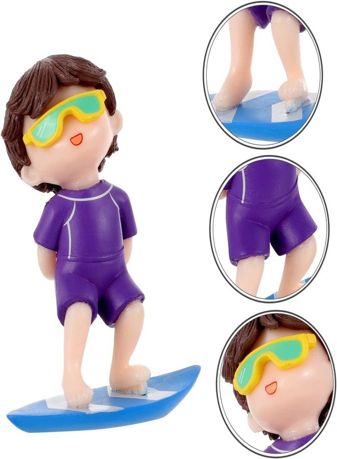 VAYINATO® Floating Fish Tank Decoration Cute Cartoon Aquarium Ornament Safe and Portable Suitable for Large Medium Small Fish Tank (Surfer boy) by Petzlifeworld - Image 5